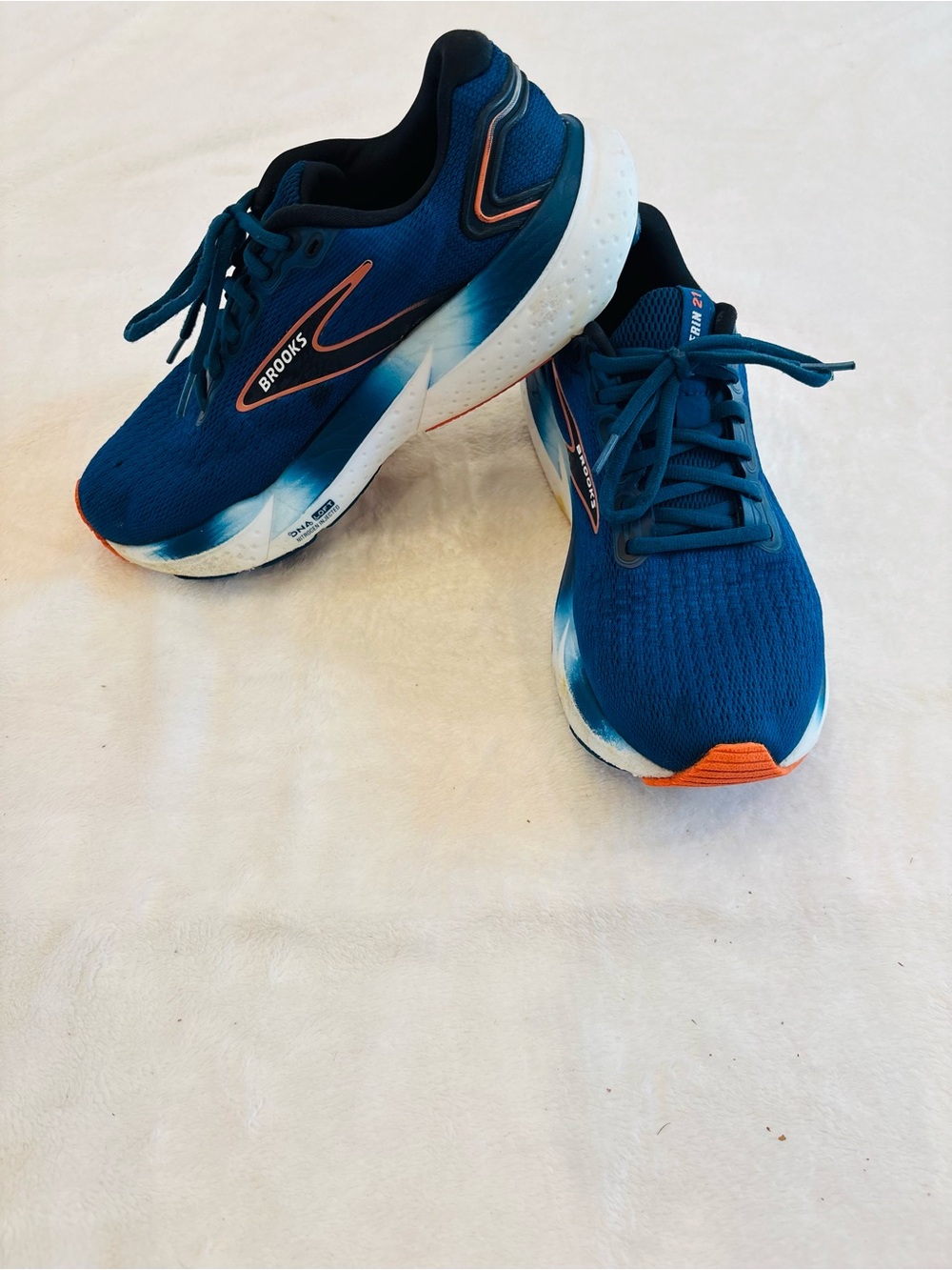 Brooks Glycerin 21 Women’s Shoes - Navy with Orange Trim size 8 - Picture 6 of 12